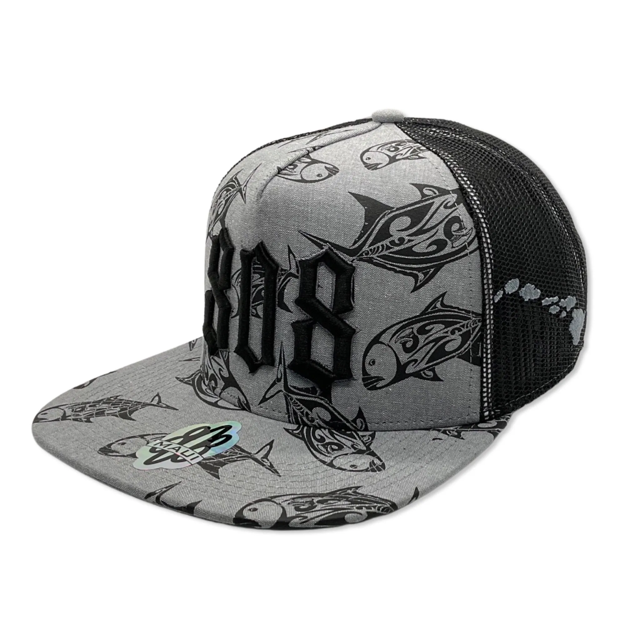 808 3D Trucker Flatbill Hat