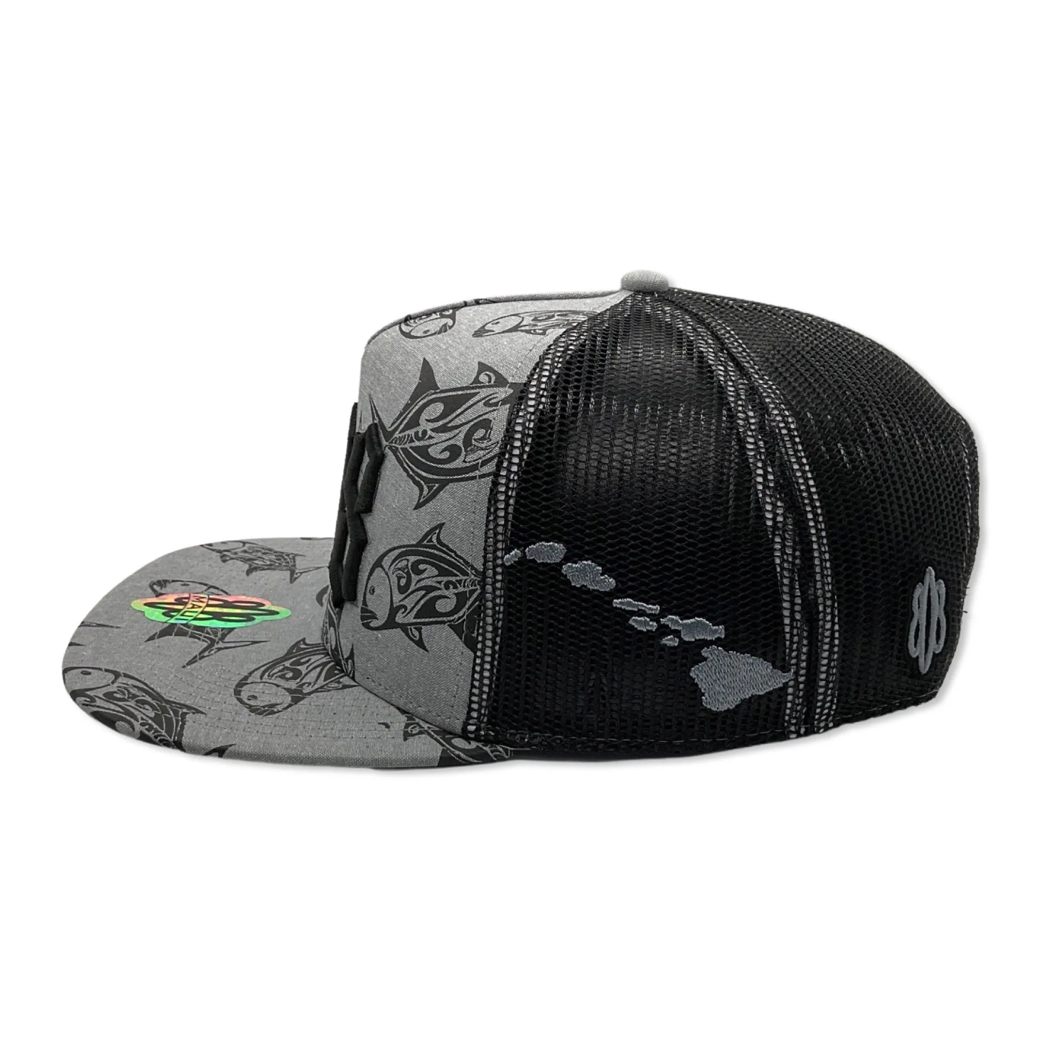 808 3D Trucker Flatbill Hat