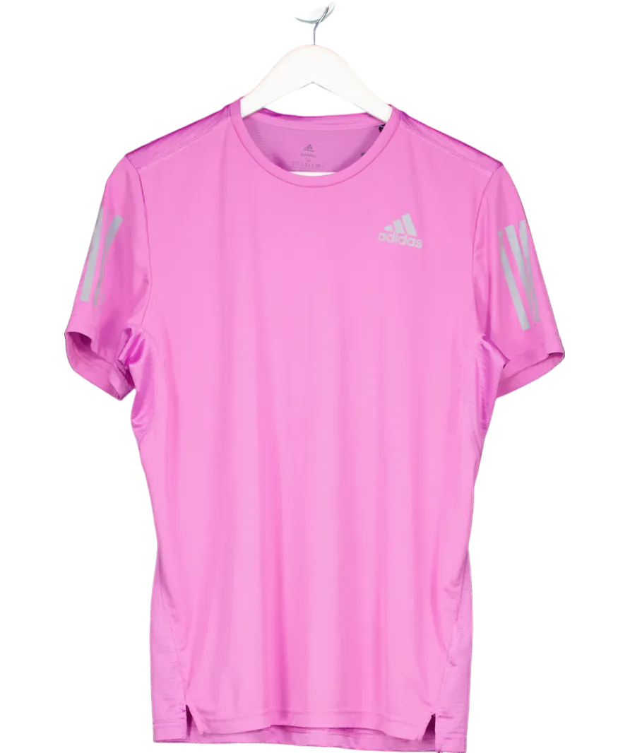 adidas Purple Reflective Running Top UK M