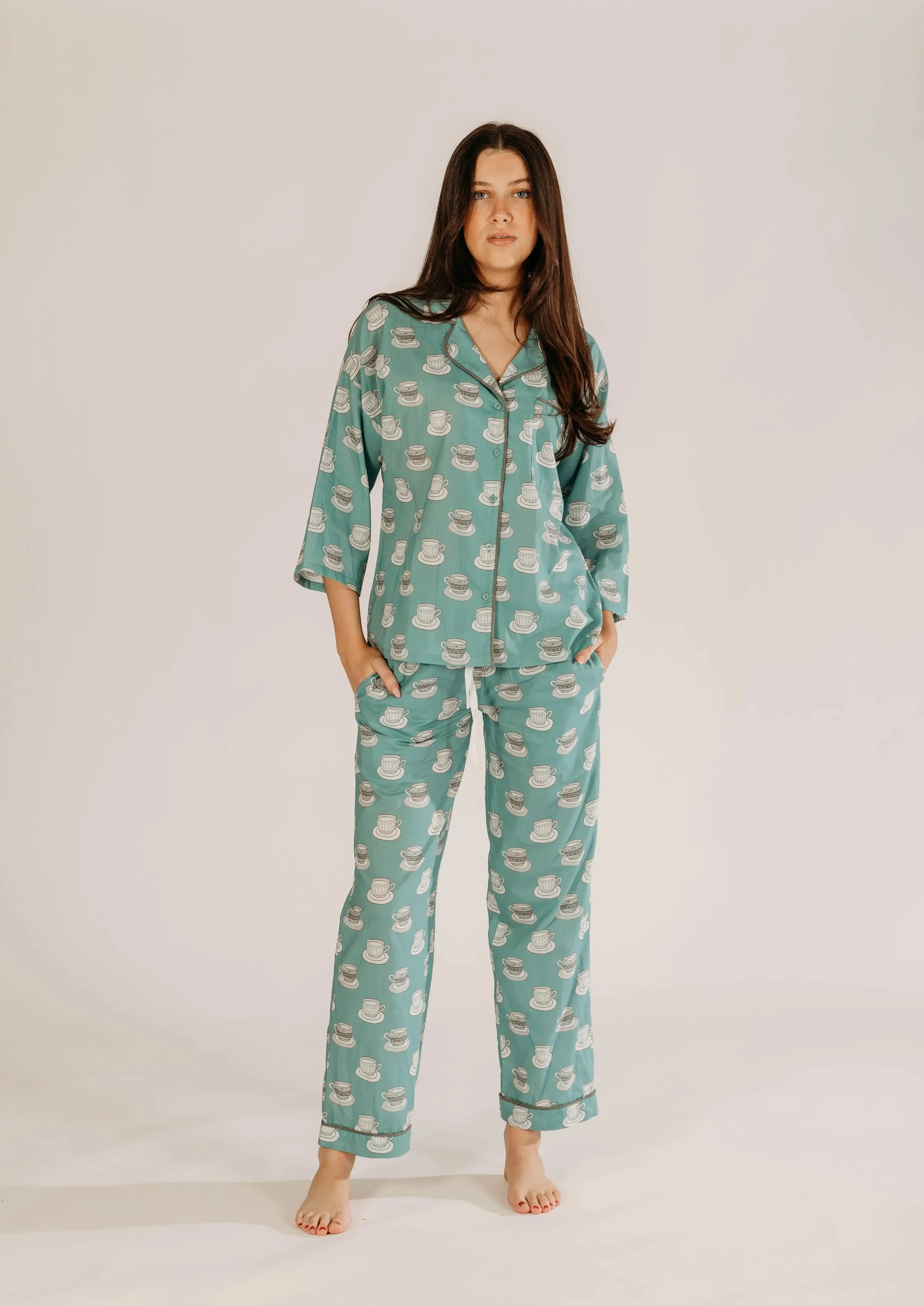 Aqua Chai Print Pyjamas