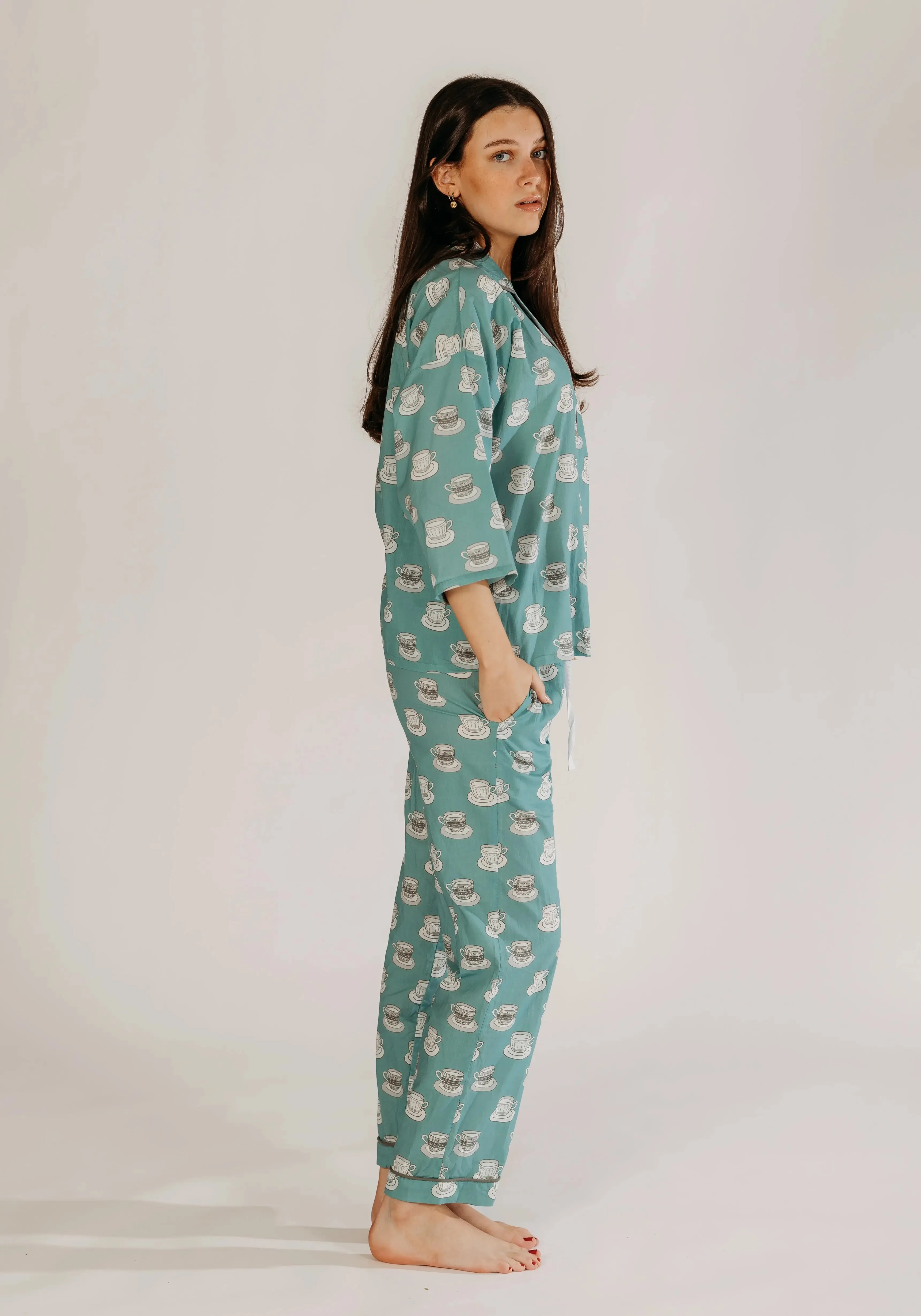 Aqua Chai Print Pyjamas