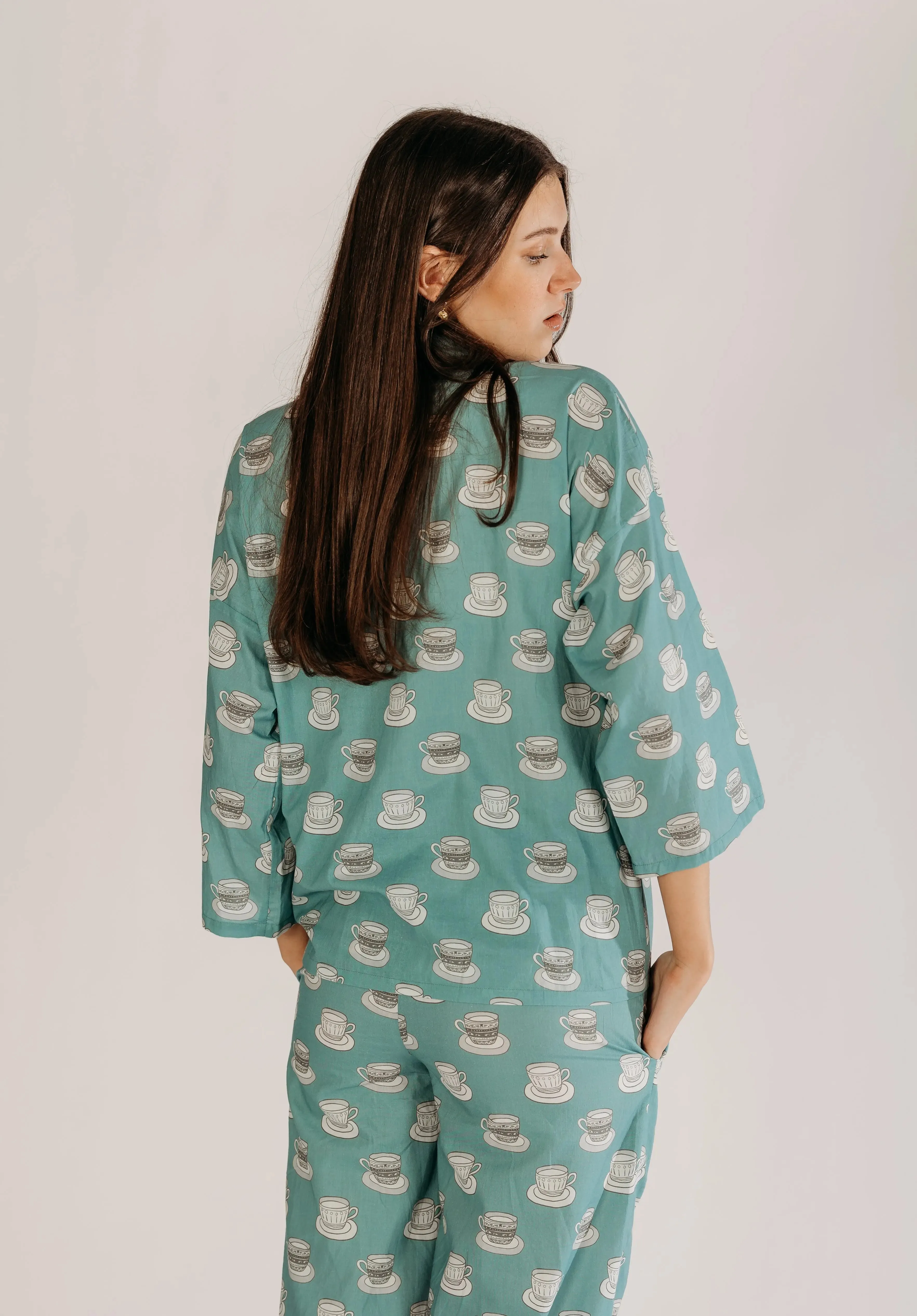 Aqua Chai Print Pyjamas