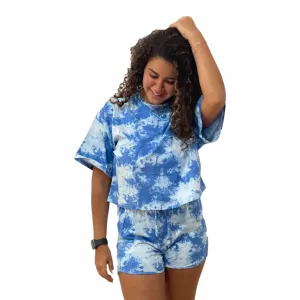 Blue Tie-Dye Pyjama (Women)