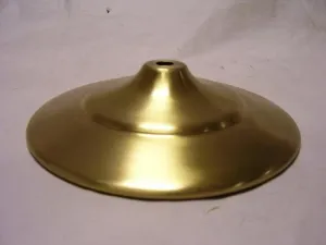 Brass Vase Caps w/Satin Brass Finish - 3-1/2"