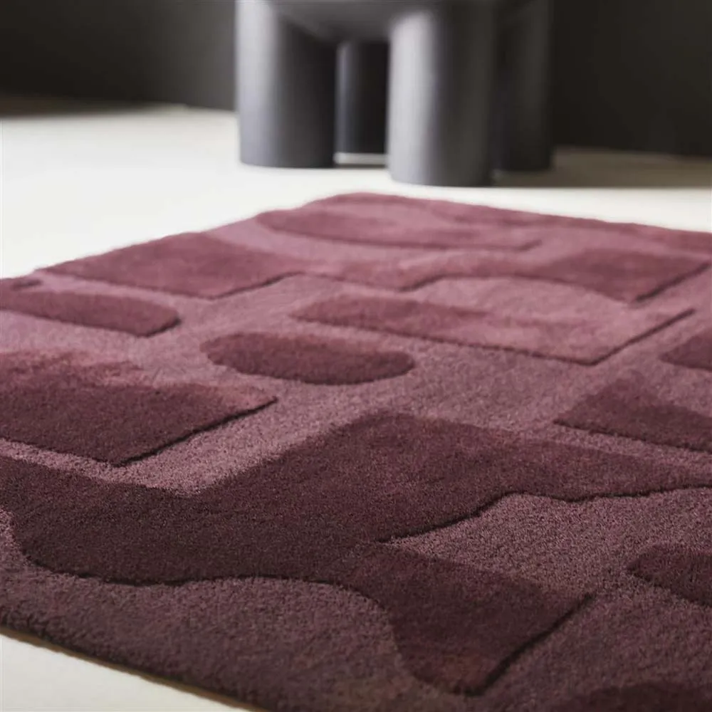 Brink & Champman Mural Rug Burgundy 121100
