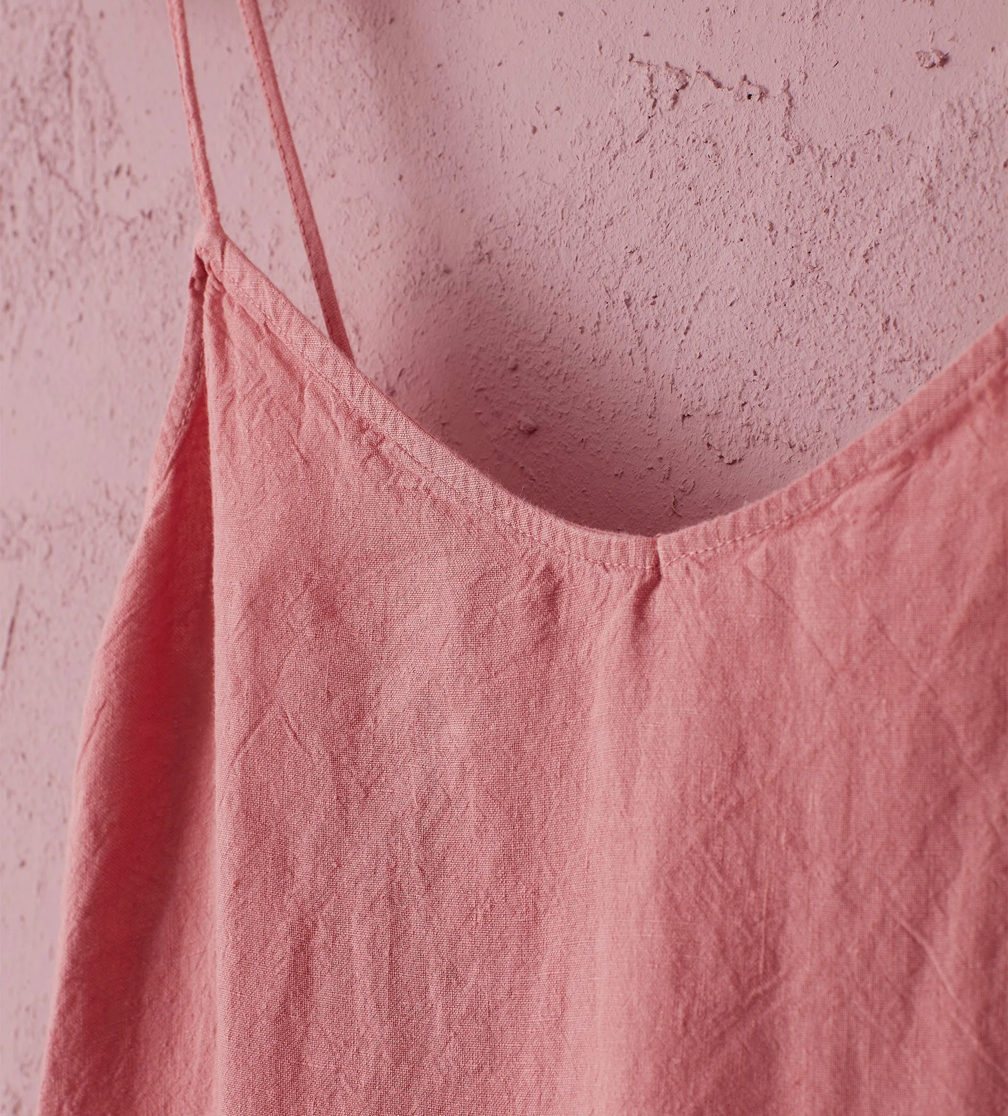 Canyon Pink Alice 100% Linen Cami Nightie
