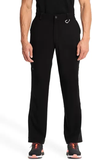 Cherokee Infinity Mens Scrub Pants Modern Fit 6 Pockets Tapered Leg with Drawstring - CK200A