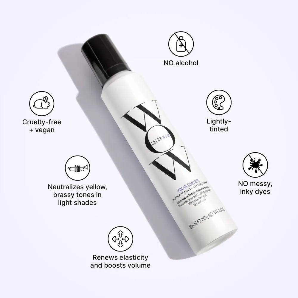 Color Control Purple Toning   Styling Foam