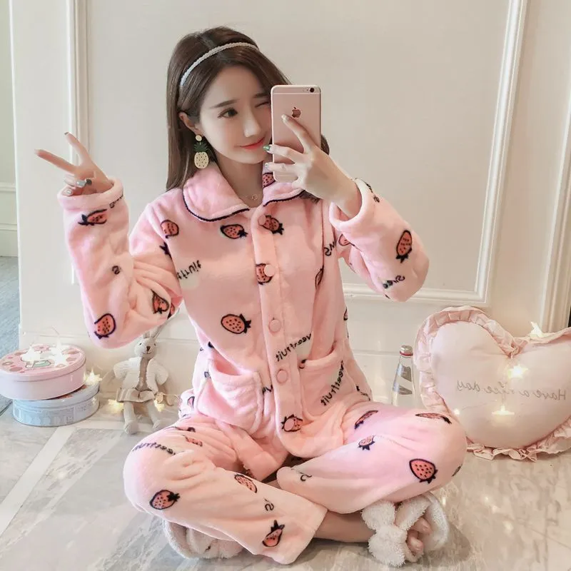 Coral Fleece Pajama Set