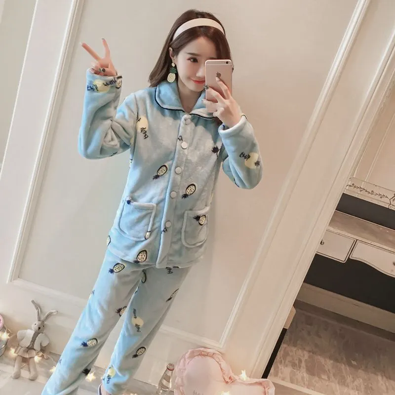 Coral Fleece Pajama Set