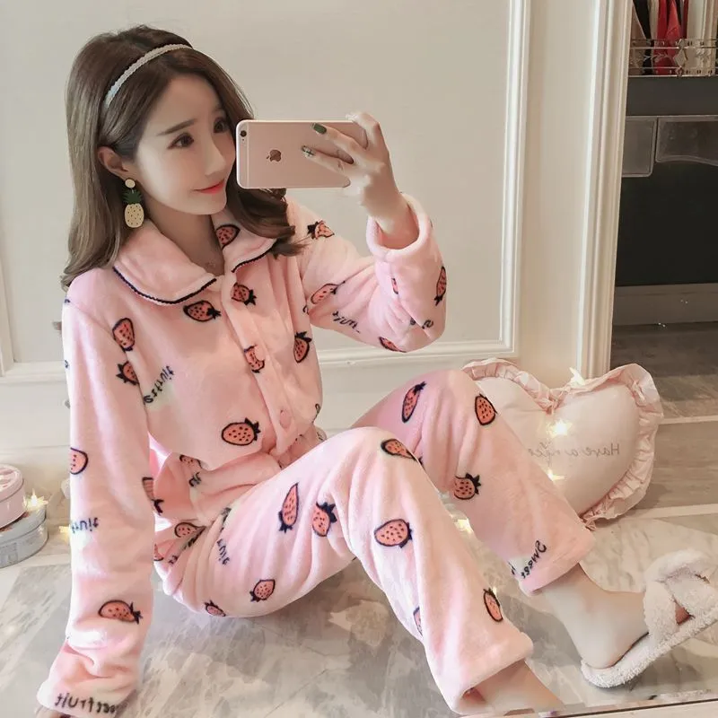 Coral Fleece Pajama Set
