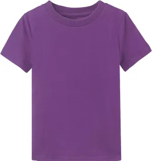 COSLAND Boys' 100% Cotton Heavyweight Short Sleeve Crewneck T Shirt