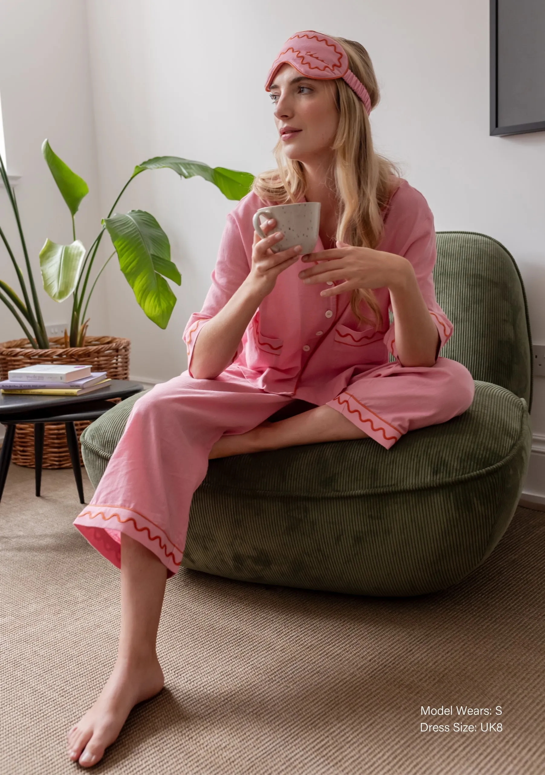 Cotton & Linen Pyjamas in Pink
