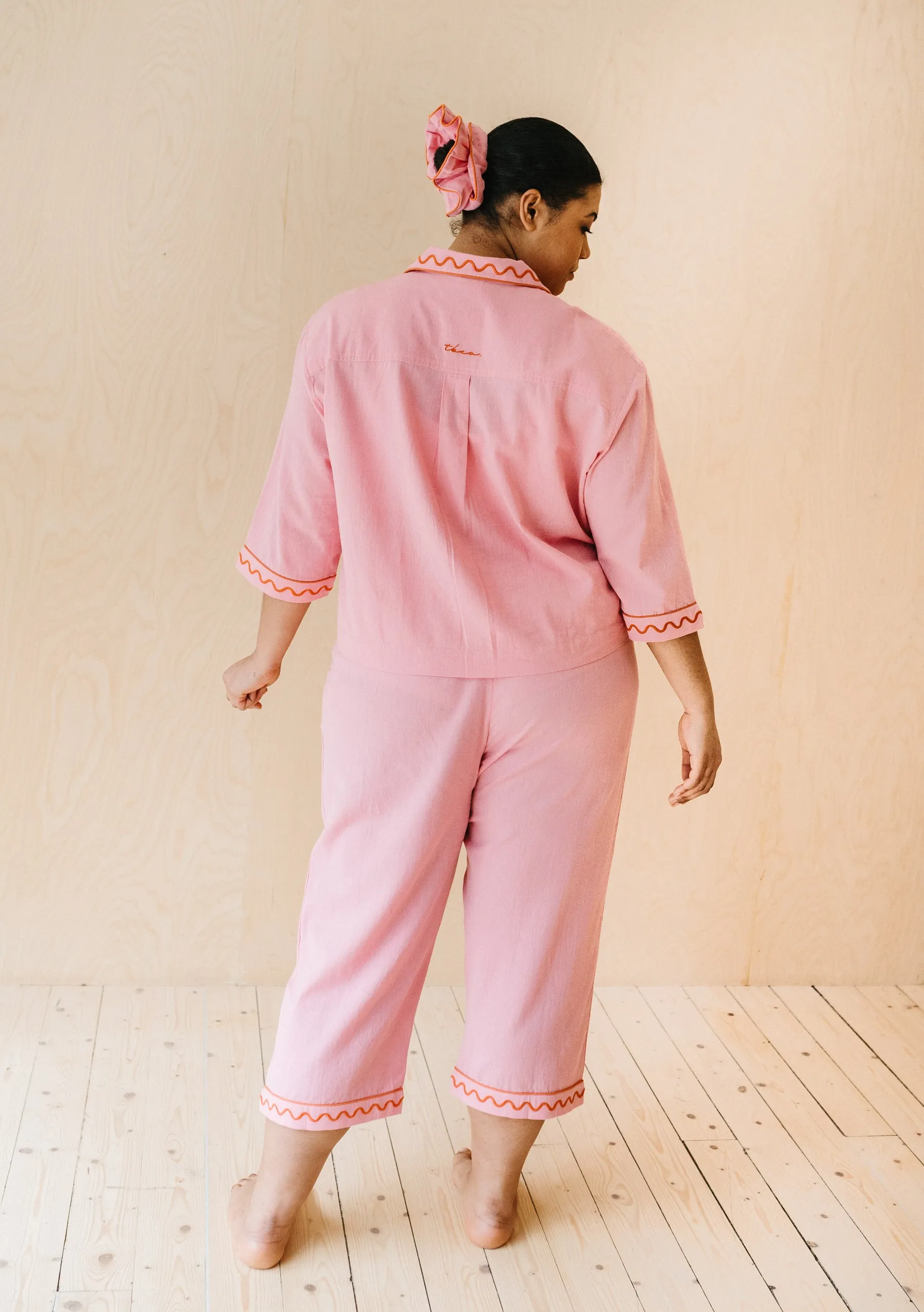 Cotton & Linen Pyjamas in Pink