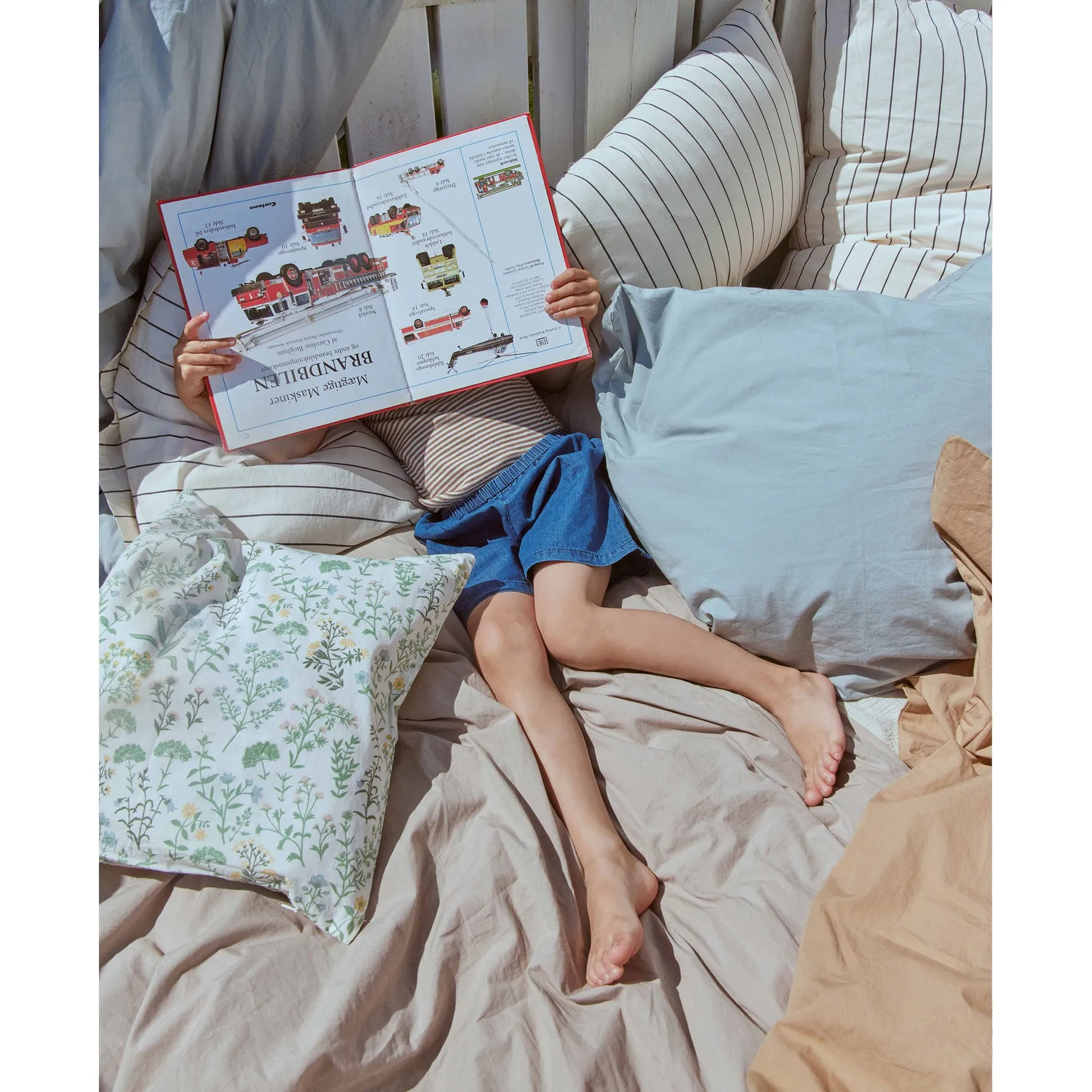 Dear April Junior Bedding - 100x140 / 40x45cm - Sea Notes