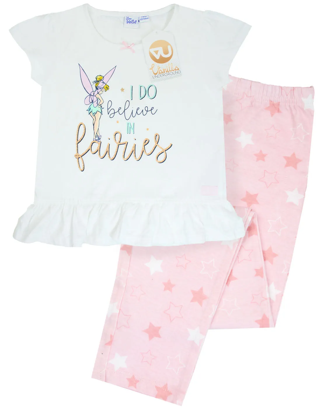 Disney Peter Pan Tinkerbell I Do Believe In Fairies Girl's Long Pyjamas