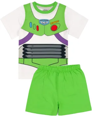 Disney Toy Story Boys Pyjamas Buzz Lightyear Costume - Green