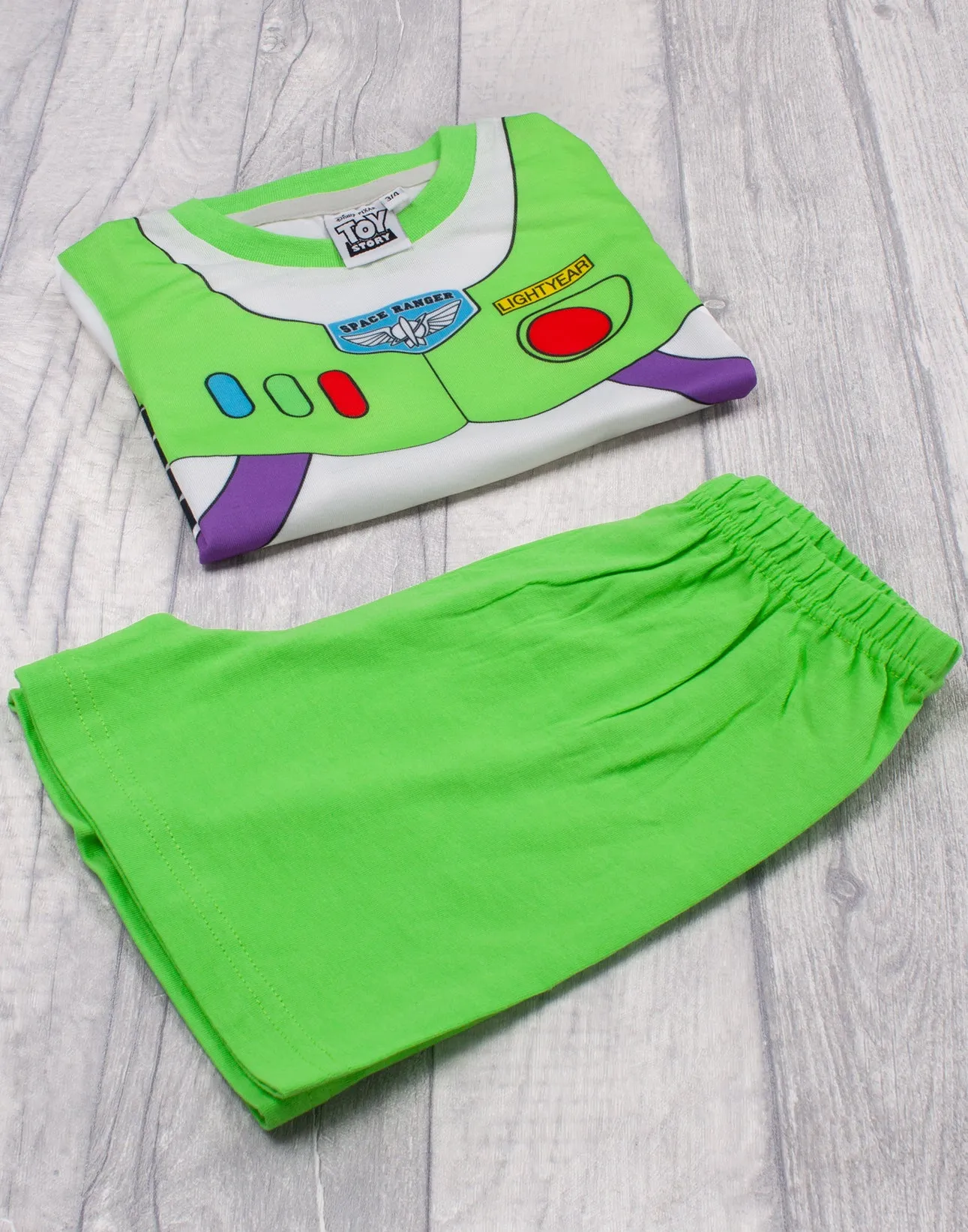 Disney Toy Story Boys Pyjamas Buzz Lightyear Costume - Green