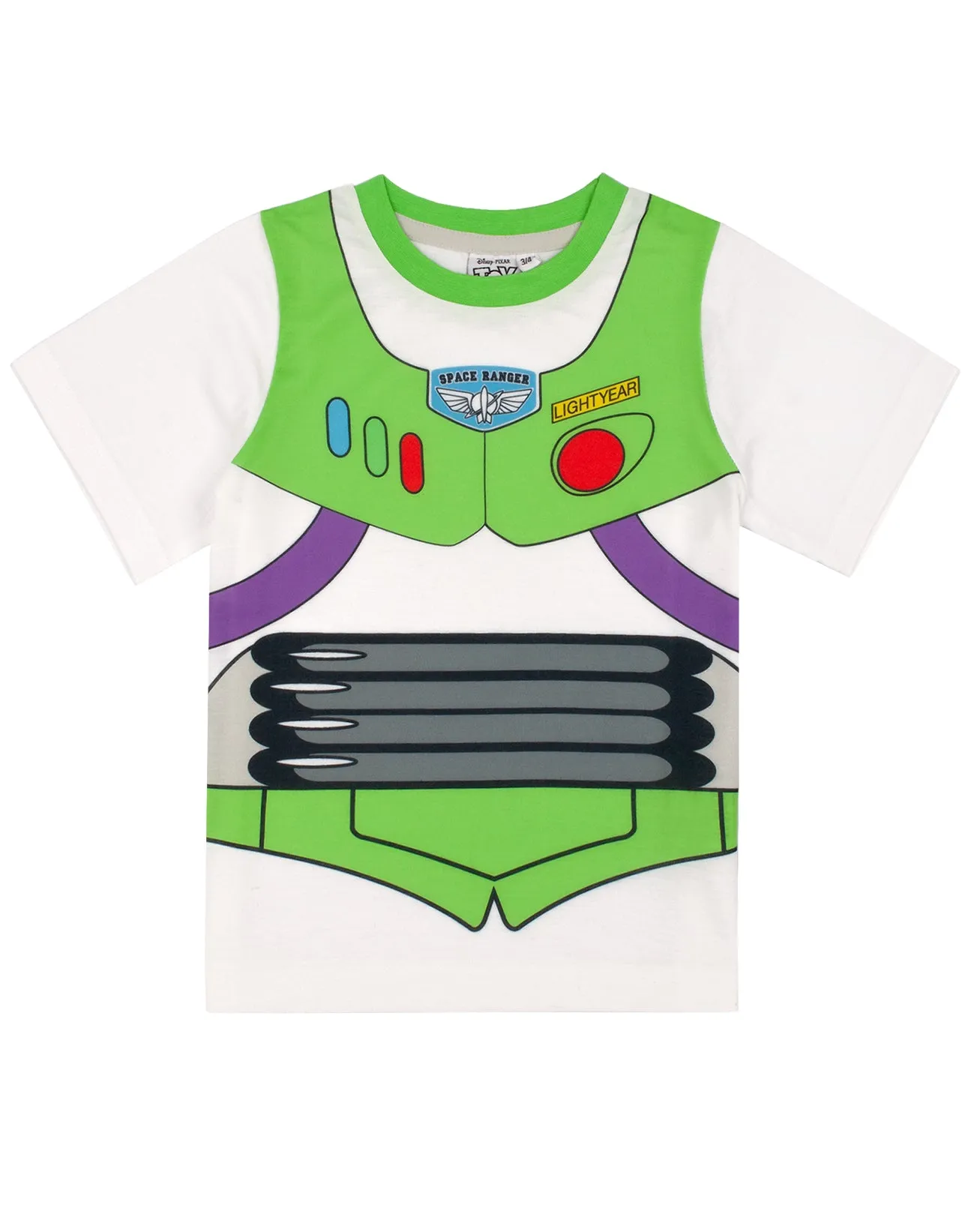 Disney Toy Story Boys Pyjamas Buzz Lightyear Costume - Green