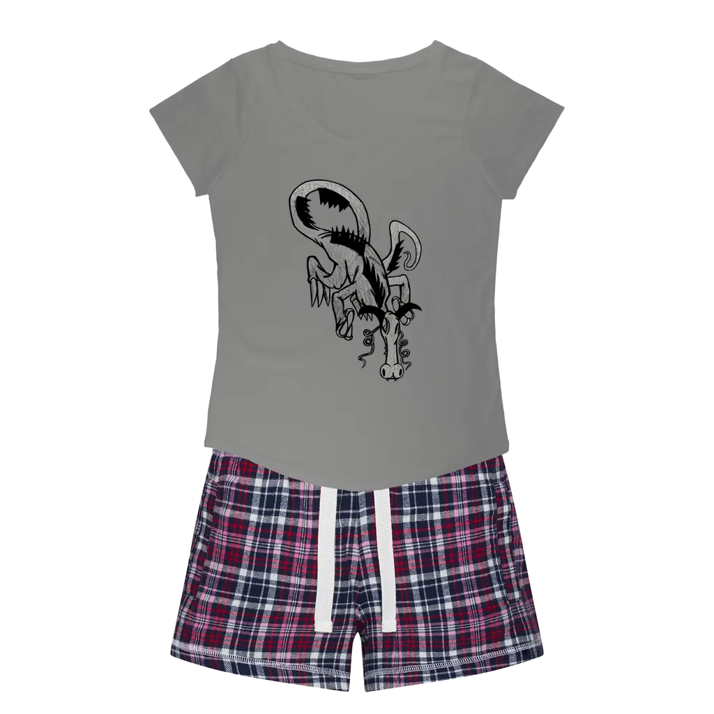 Dragon Women's Sleepy Tee and Flannel Short