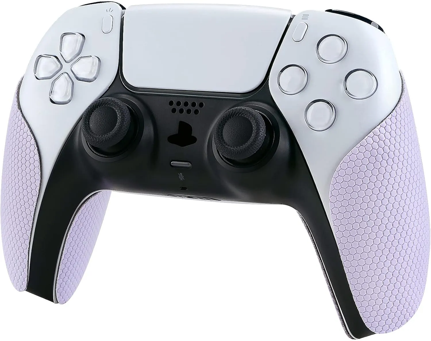 eXtremeRate PlayVital Mauve Purple Anti-Skid Sweat-Absorbent Controller Grip for ps5 Controller, Professional Textured Soft Rubber Pads Handle Grips for ps5 Controller
