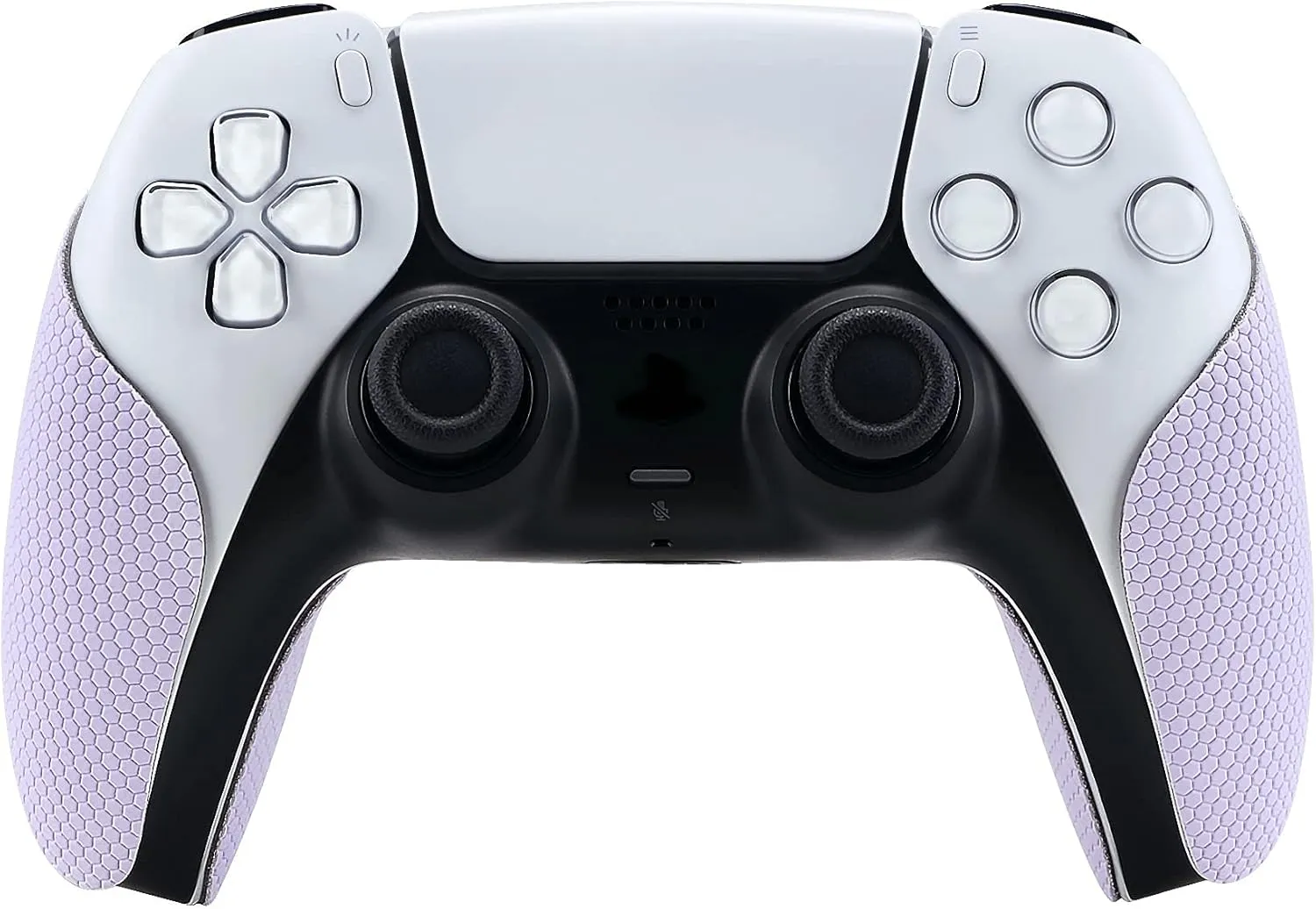 eXtremeRate PlayVital Mauve Purple Anti-Skid Sweat-Absorbent Controller Grip for ps5 Controller, Professional Textured Soft Rubber Pads Handle Grips for ps5 Controller