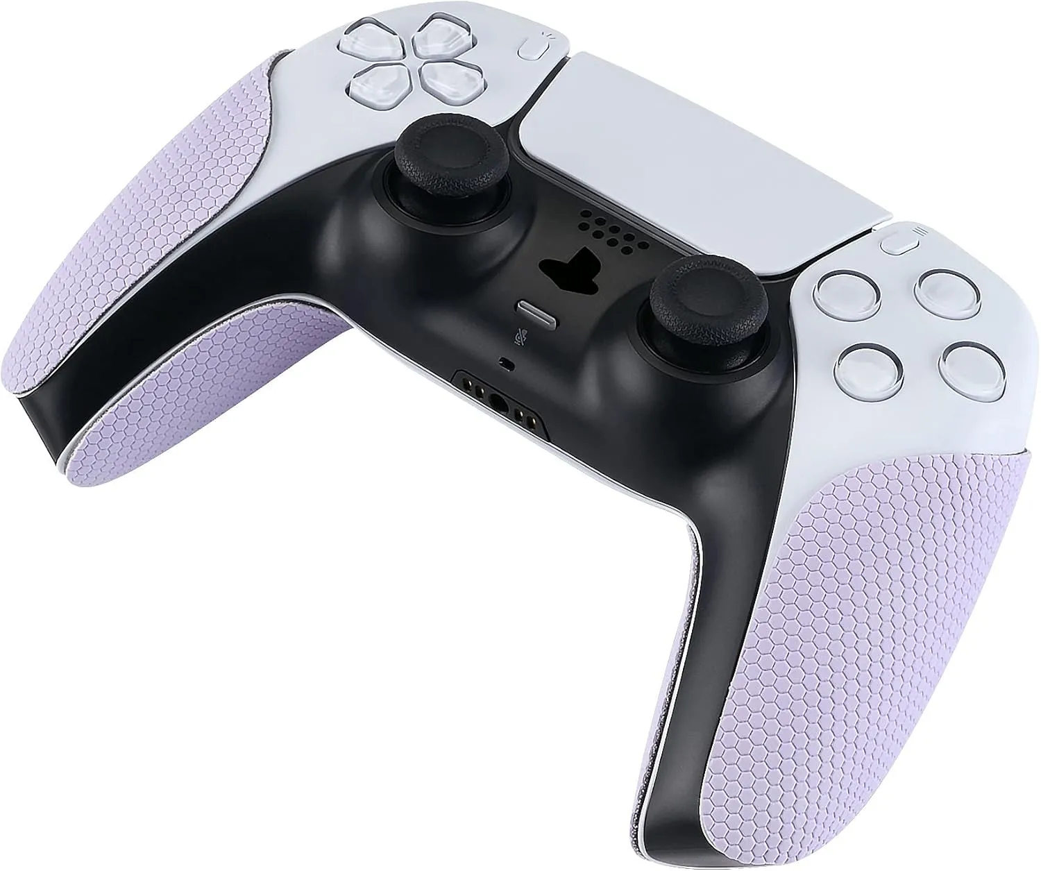 eXtremeRate PlayVital Mauve Purple Anti-Skid Sweat-Absorbent Controller Grip for ps5 Controller, Professional Textured Soft Rubber Pads Handle Grips for ps5 Controller