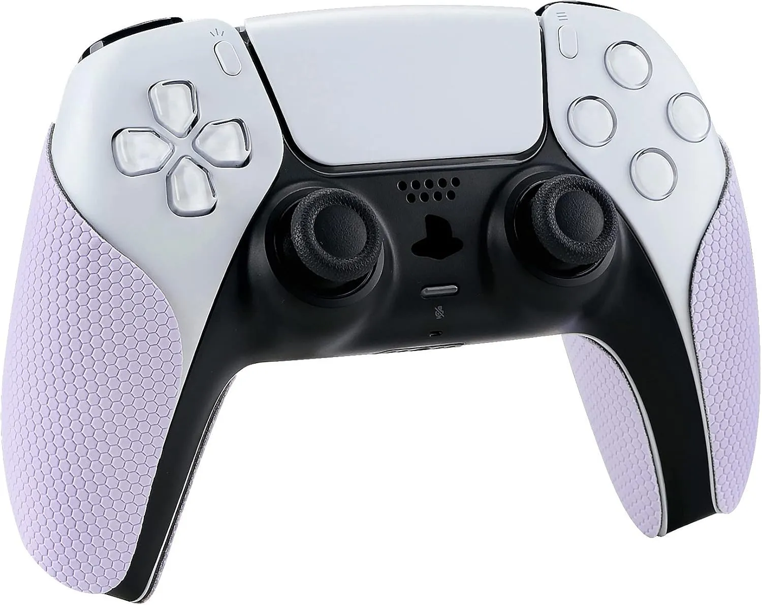eXtremeRate PlayVital Mauve Purple Anti-Skid Sweat-Absorbent Controller Grip for ps5 Controller, Professional Textured Soft Rubber Pads Handle Grips for ps5 Controller