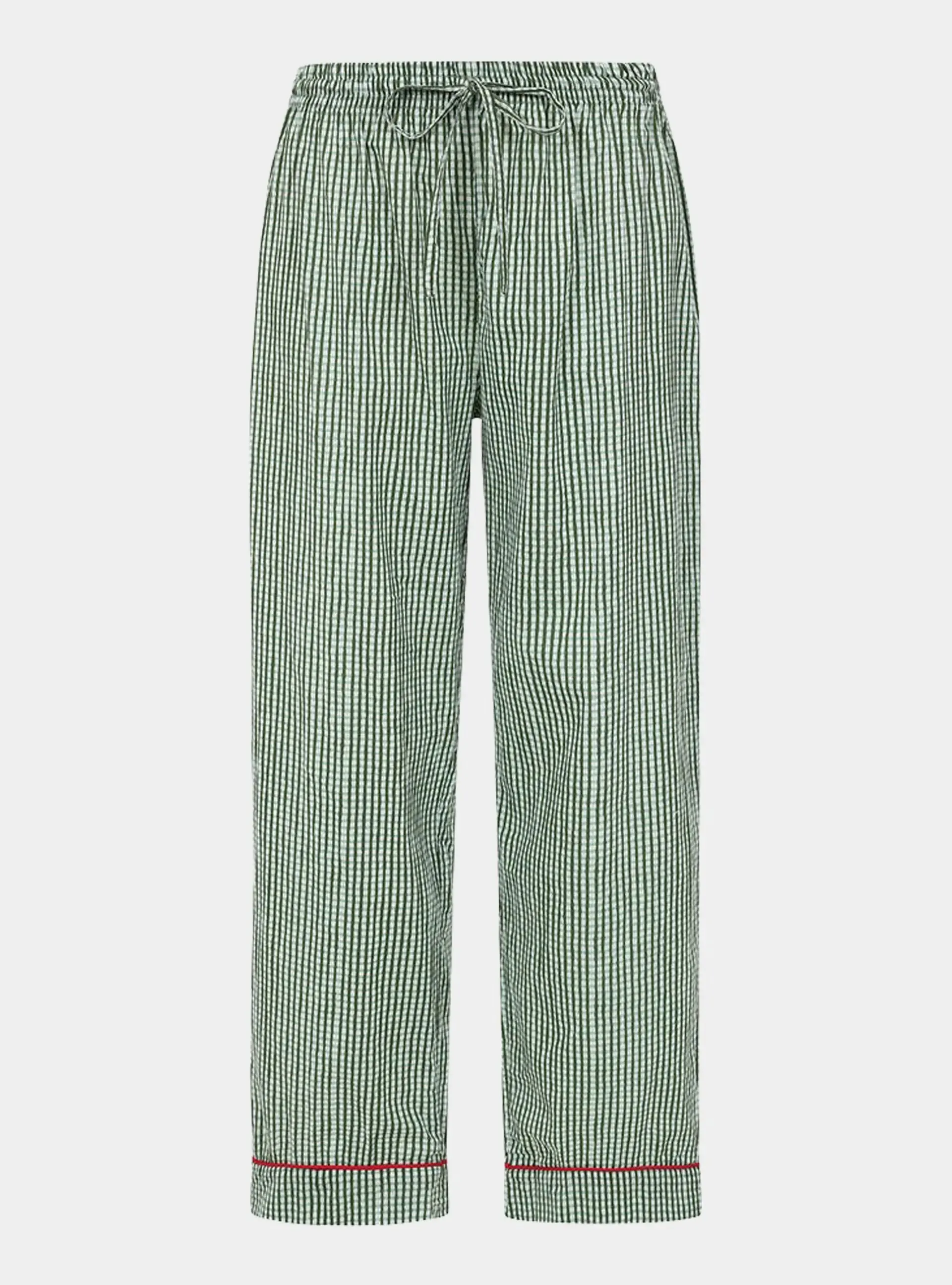 Green Gingham Trousers