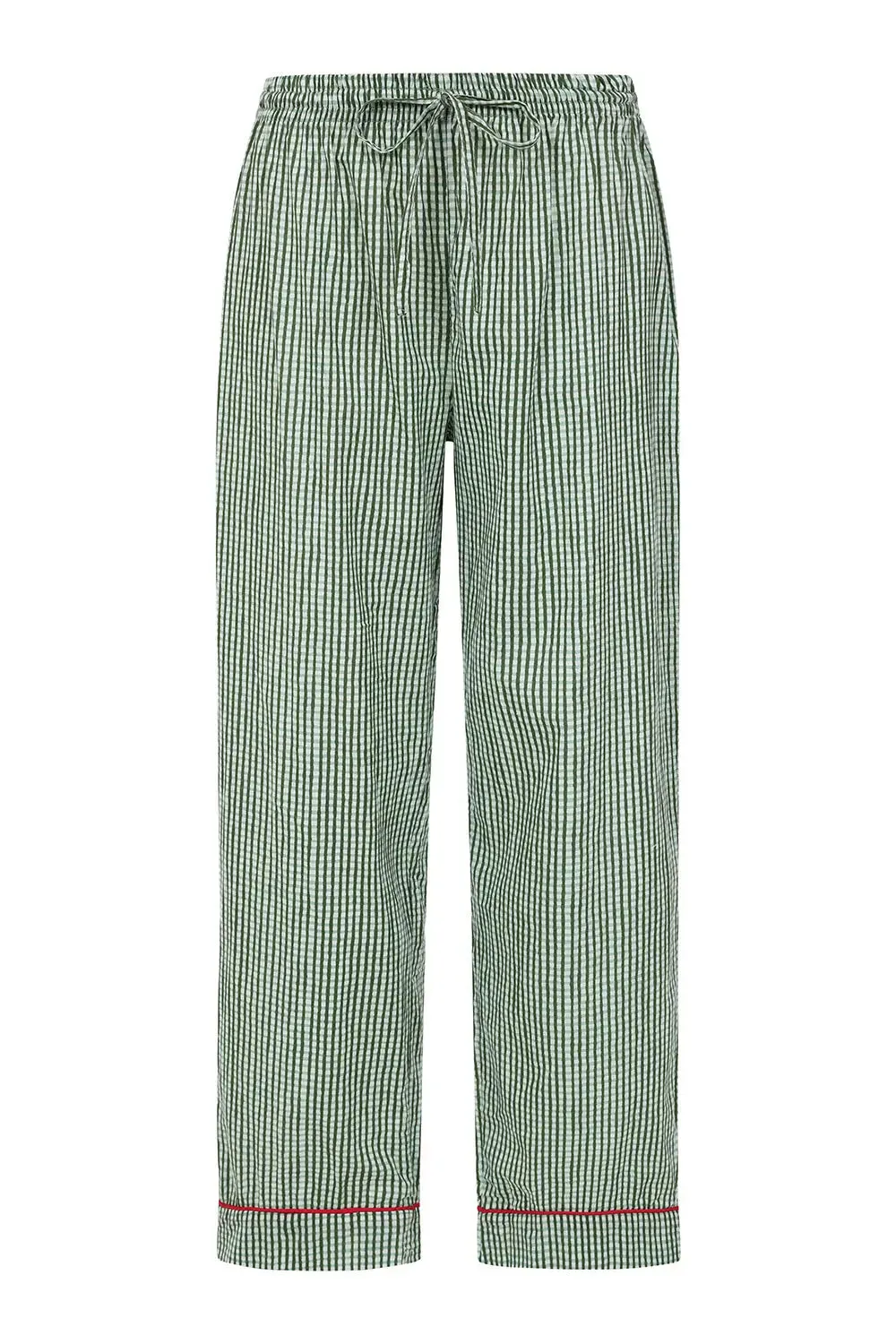 Green Gingham Trousers