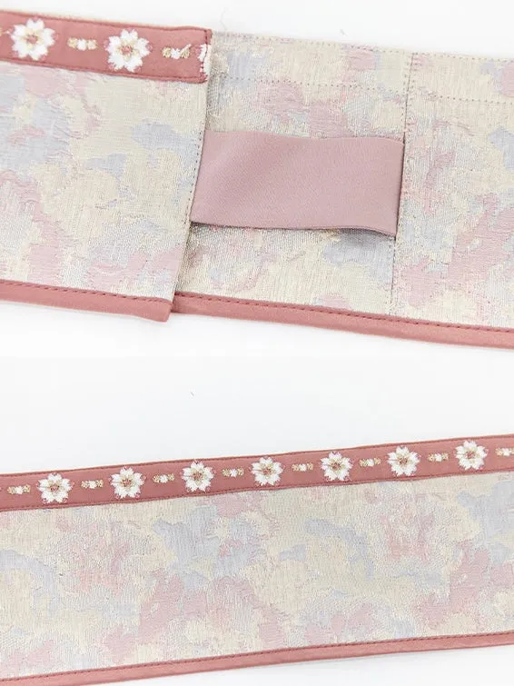 Han Dynasty Hanfu, Straight Hem Robe, Floral, Jade Blossoms 玉颜簪樱