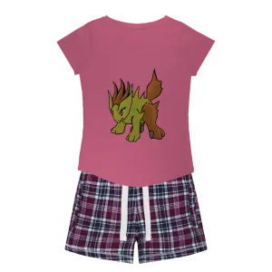 Hedgpoint Women's Sleepy Tee and Flannel Short