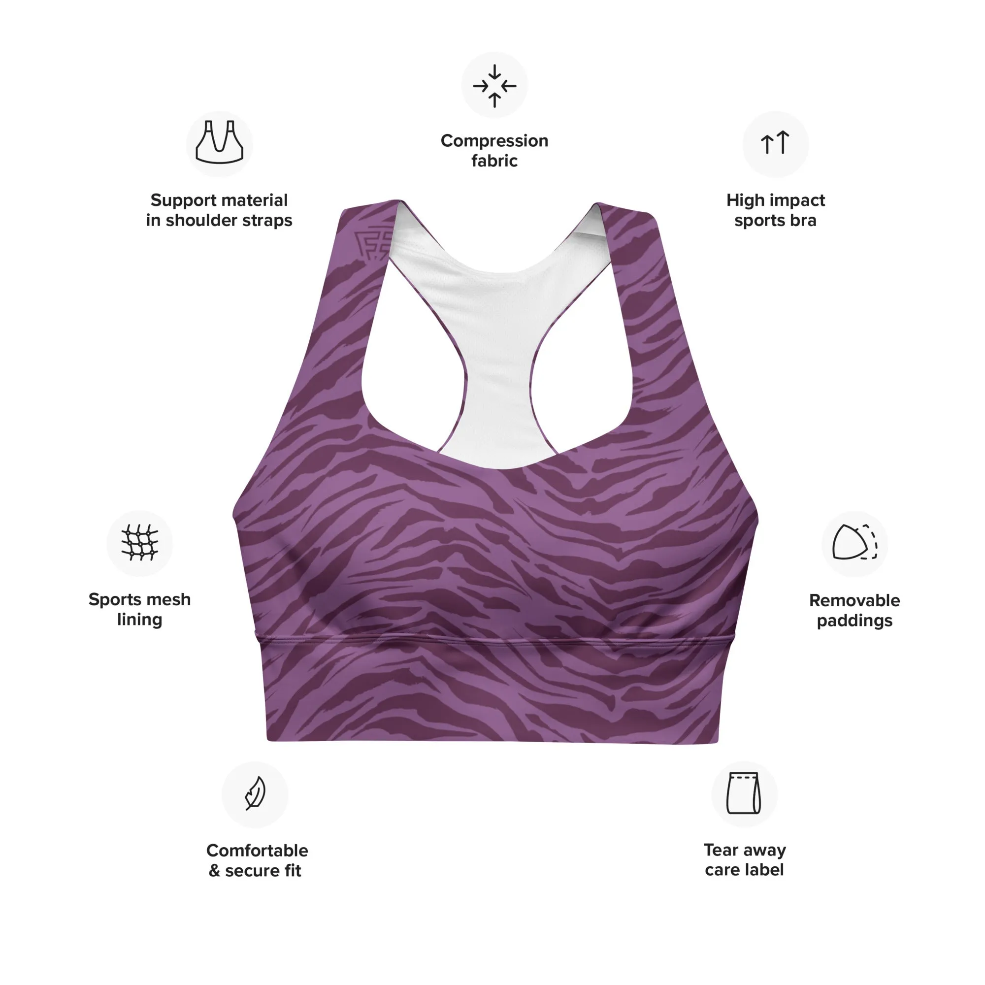 High Impact Lavender Love Bra