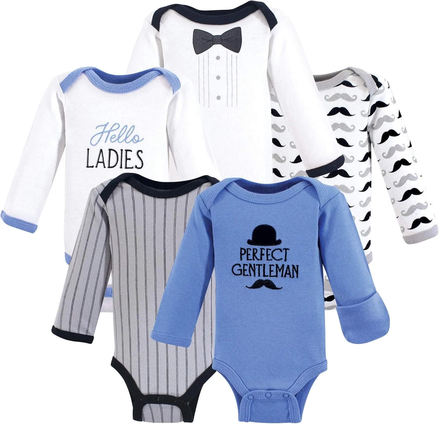 Hudson Baby baby-girls Cotton Preemie Bodysuits