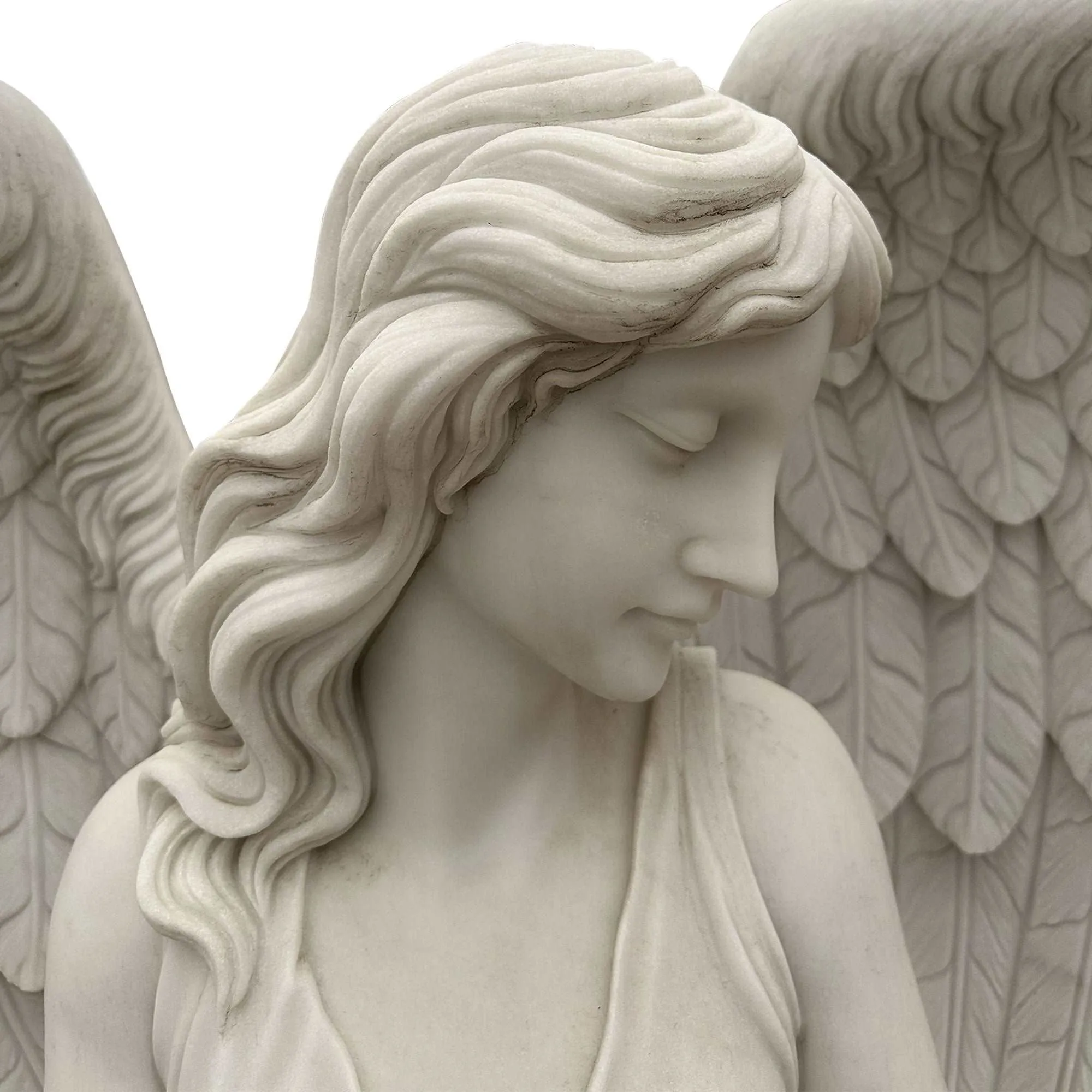 In Stock Garden Memorial Angel Statue - A Peaceful Tribute of Remembrance FM-055