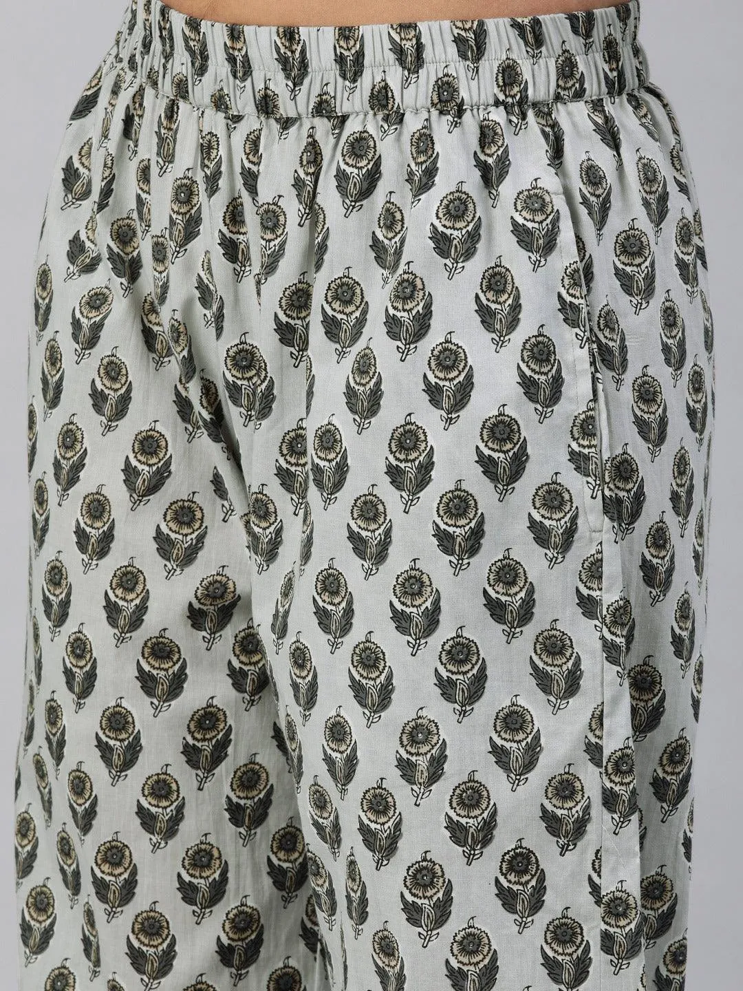 Jashvi Grey Color Cotton Loungewear/Nightwear
