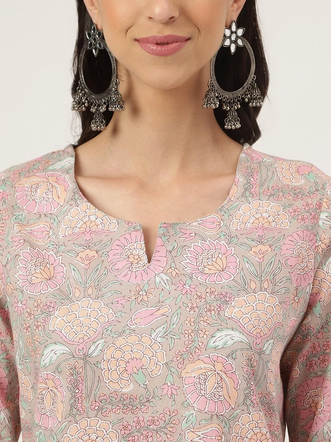 Jashvi Light Brown Printed Loungewear/Nightwear