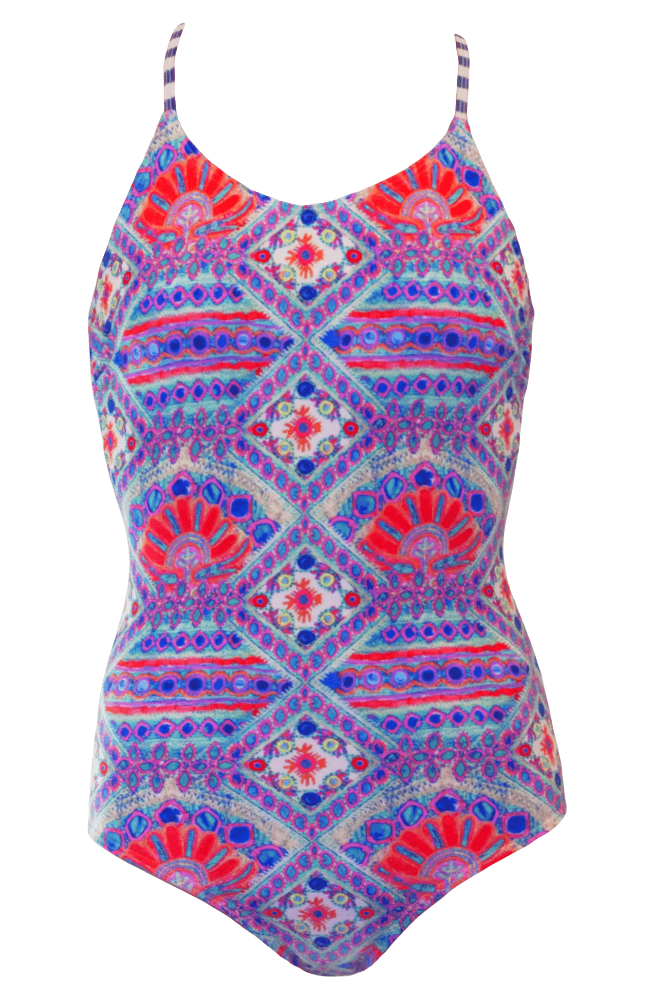 Lace Up One Piece - Tribal - FINAL SALE - FINAL FEW