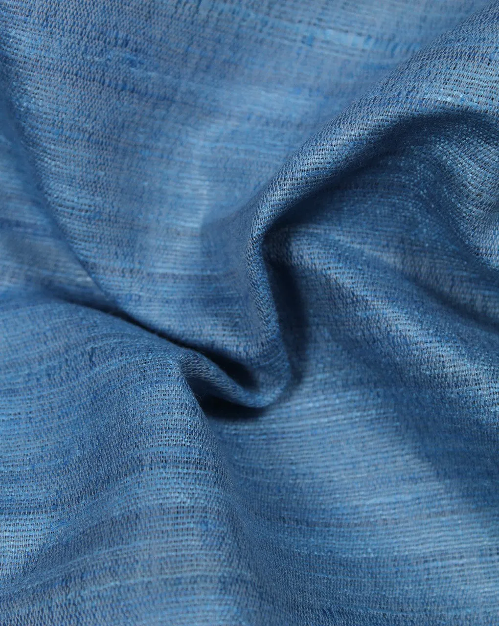 Light Blue Plain Raw Silk Fabric