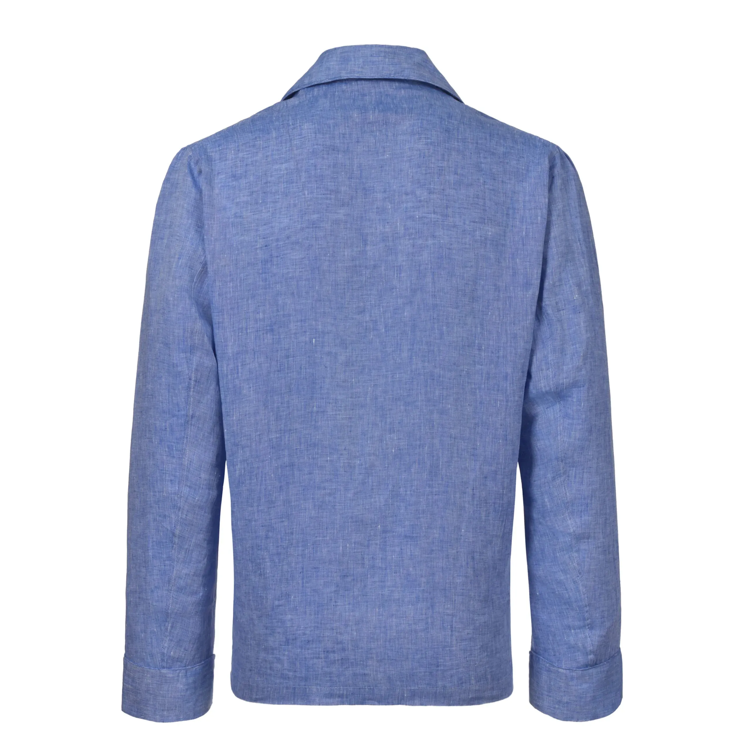 Linen Fabric Pyjamas in Light Blue