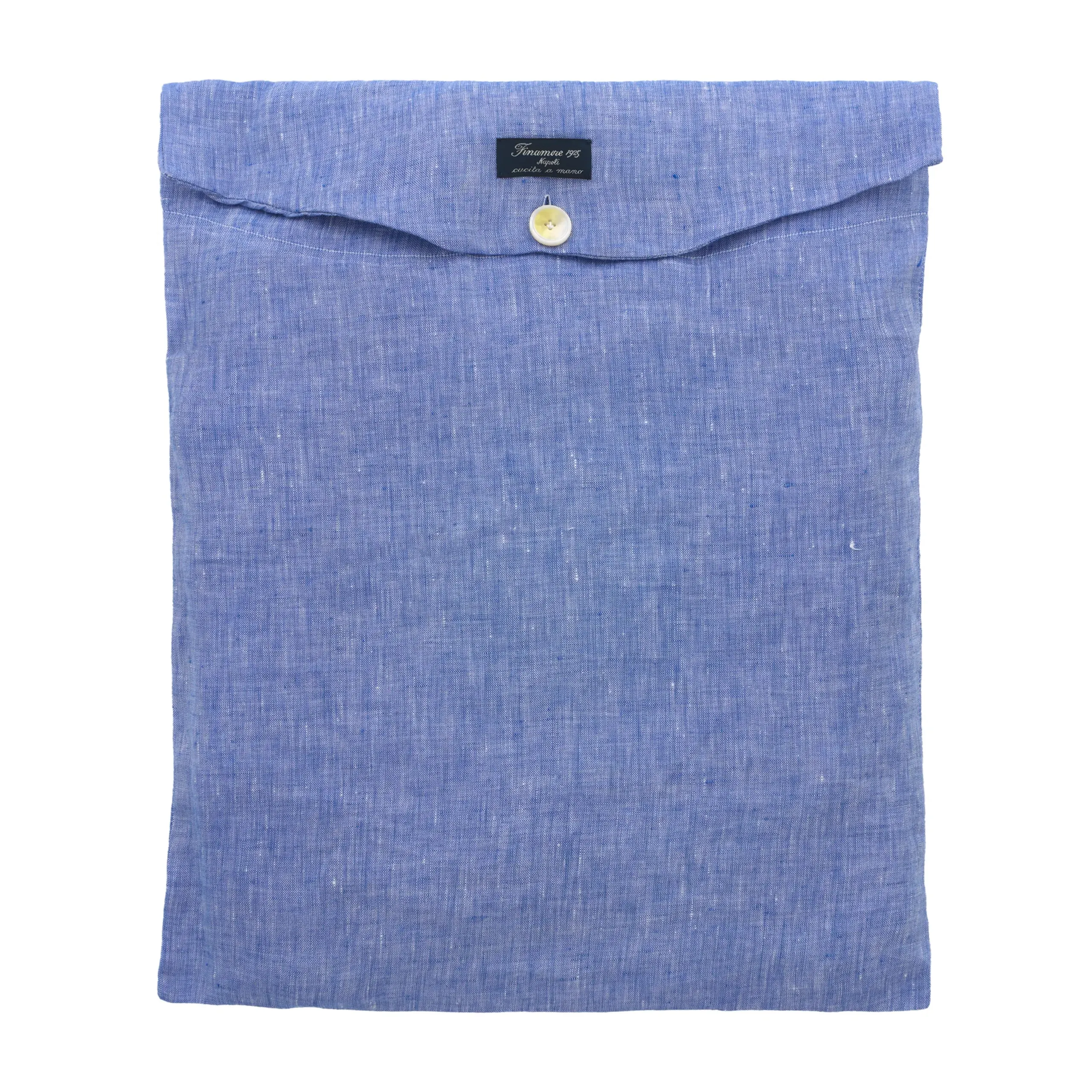 Linen Fabric Pyjamas in Light Blue