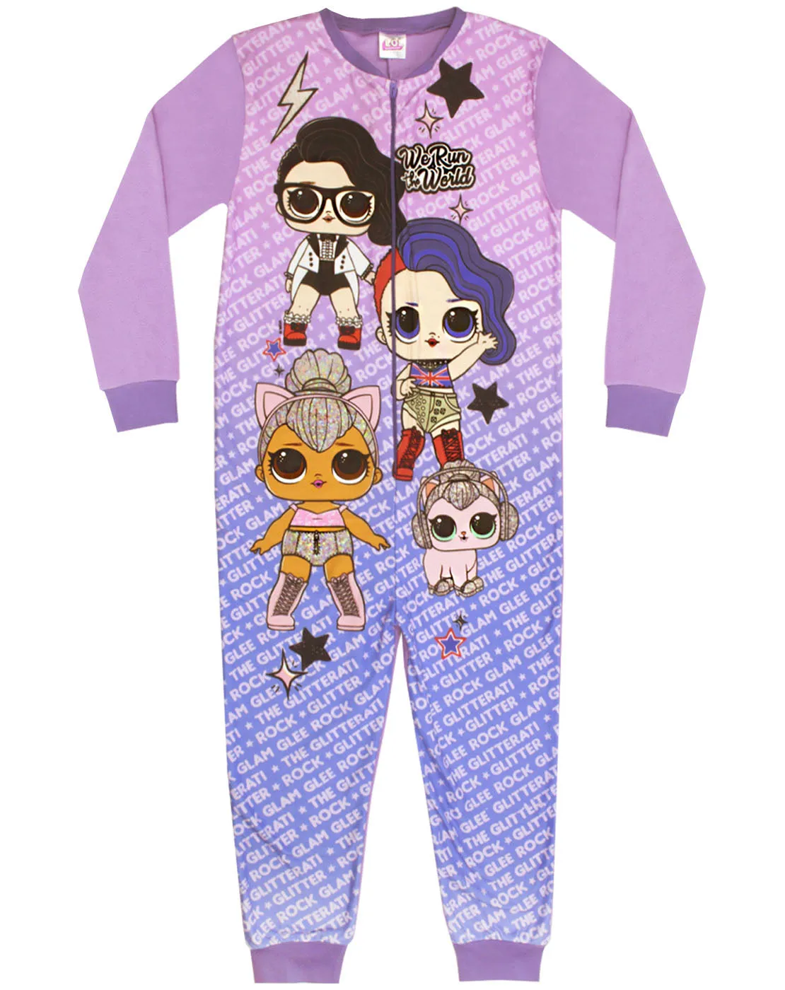 LOL Surprise Doll We Run the World Girl's Onesie - Purple