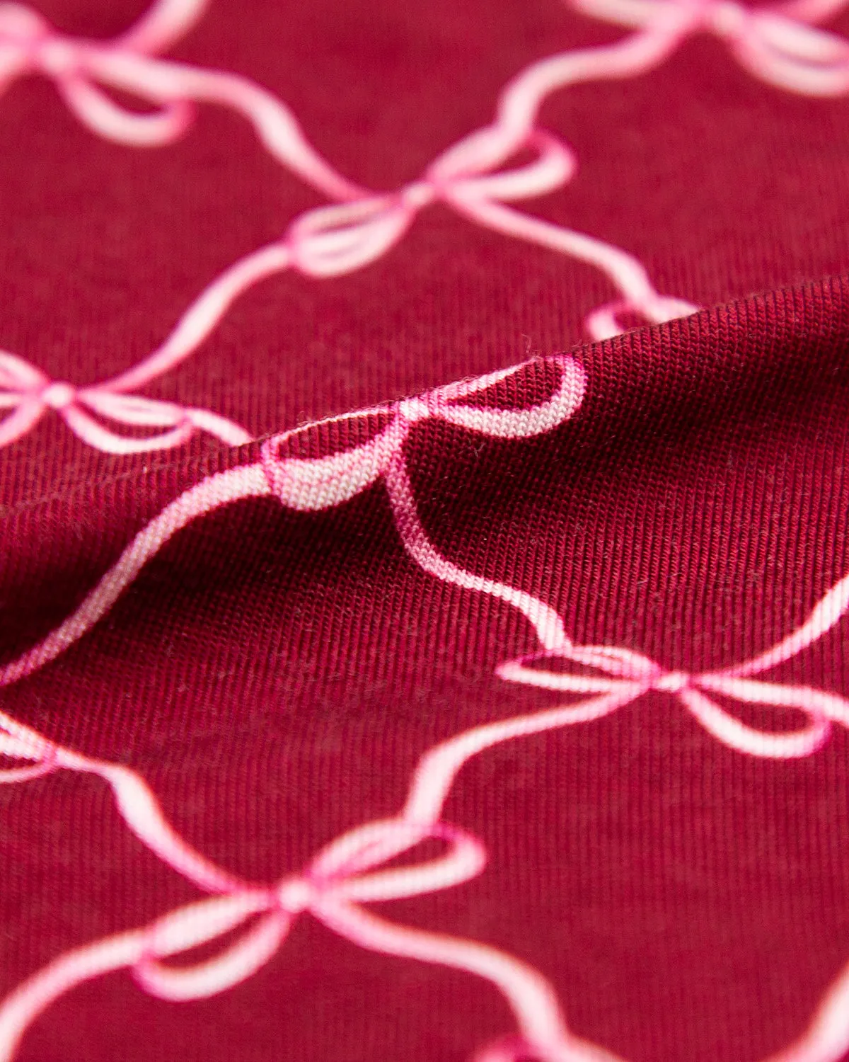 Long Pajama Set - Rouge Bow