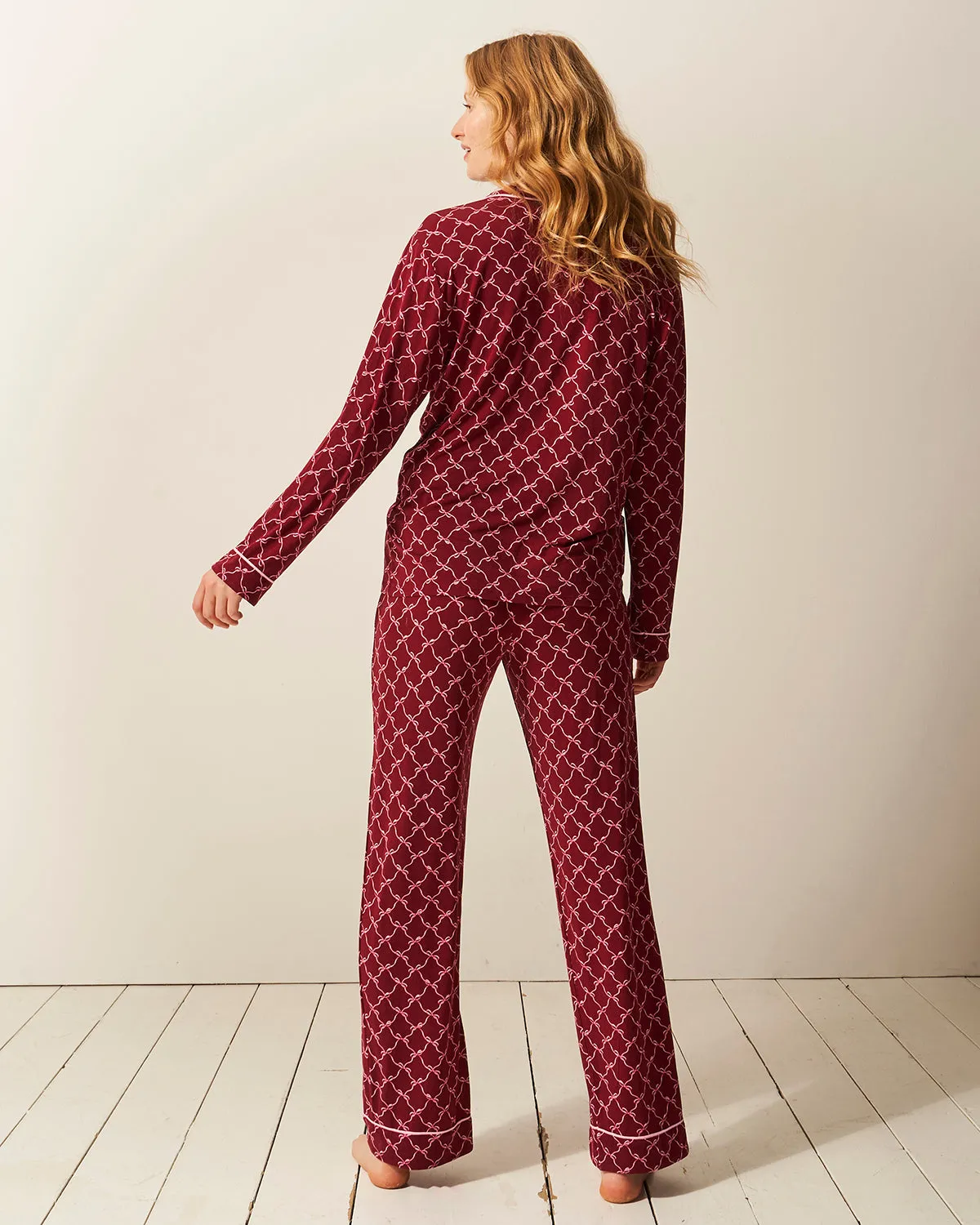 Long Pajama Set - Rouge Bow