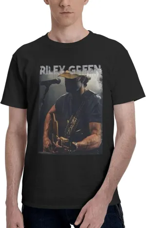 Men's Cotton Short-Sleeved T Shirt Funny Crewneck Top Tee