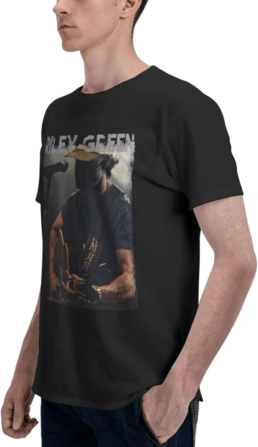 Men's Cotton Short-Sleeved T Shirt Funny Crewneck Top Tee
