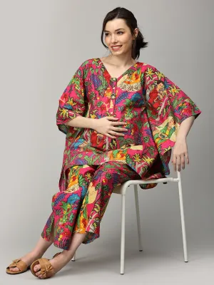 Mexican Muse Maternity and Nursing Kaftan Set