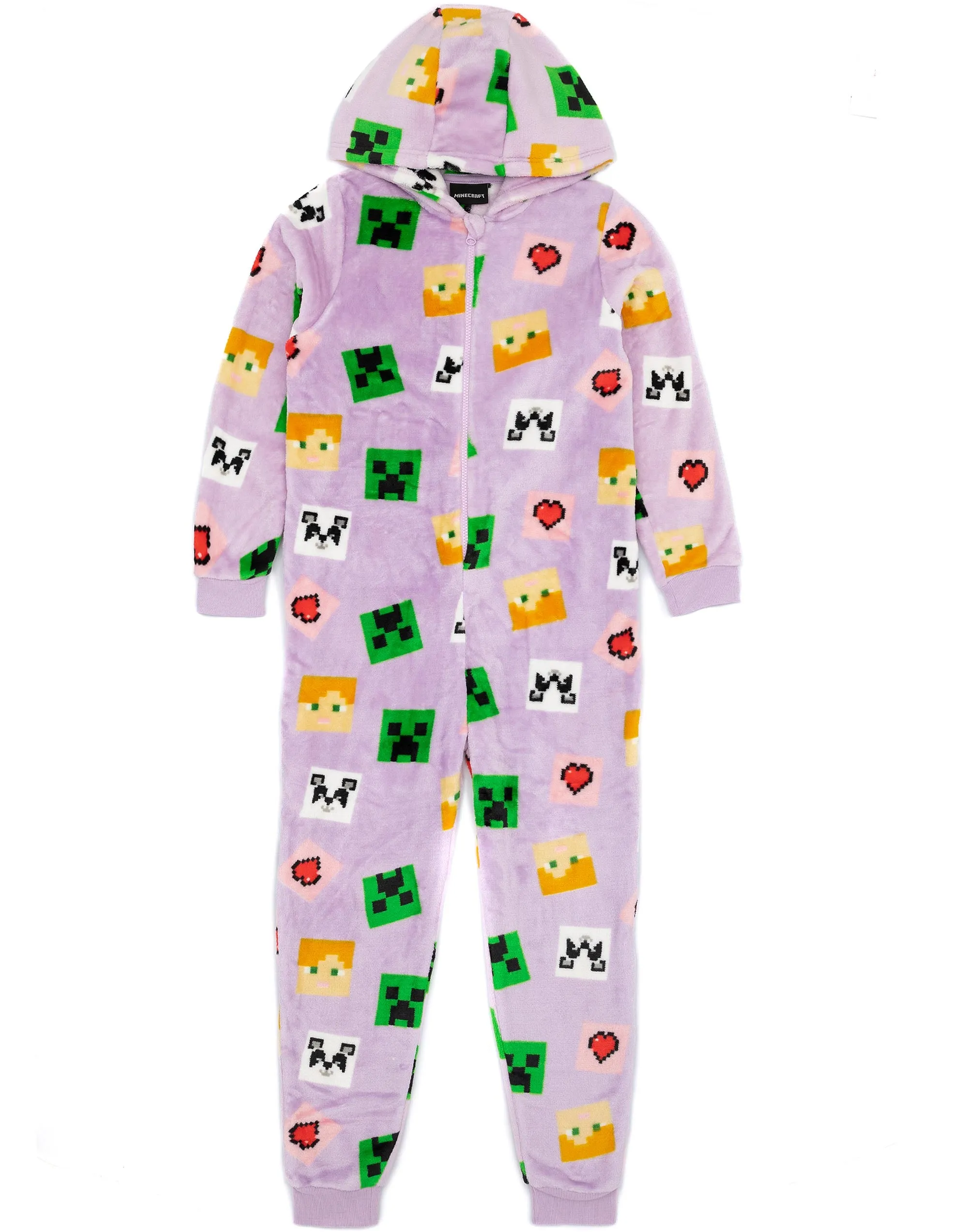 Minecraft Girls Purple All Over Print Onesie