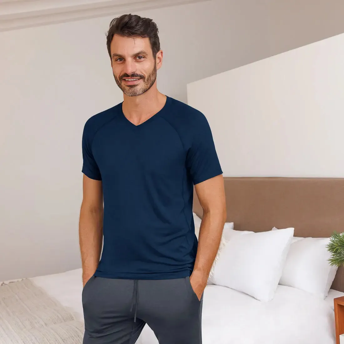NATTWELL™ Men's T-Shirt V-Neck - Various Colours
