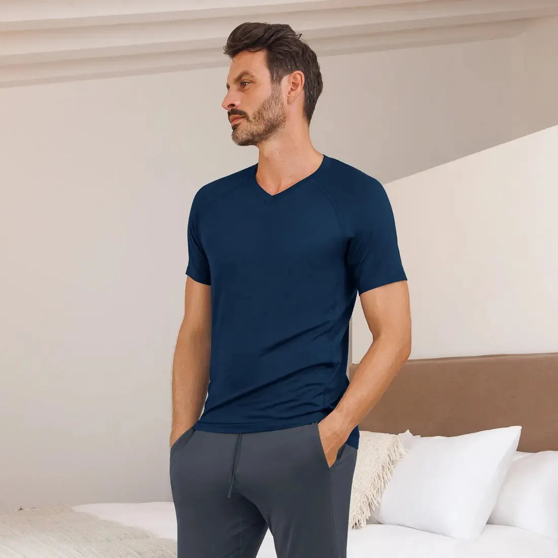 NATTWELL™ Men's T-Shirt V-Neck - Various Colours